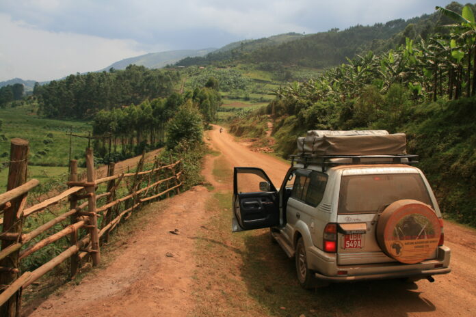 Rooftop tent car Uganda