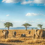 Elephants in Serengeti